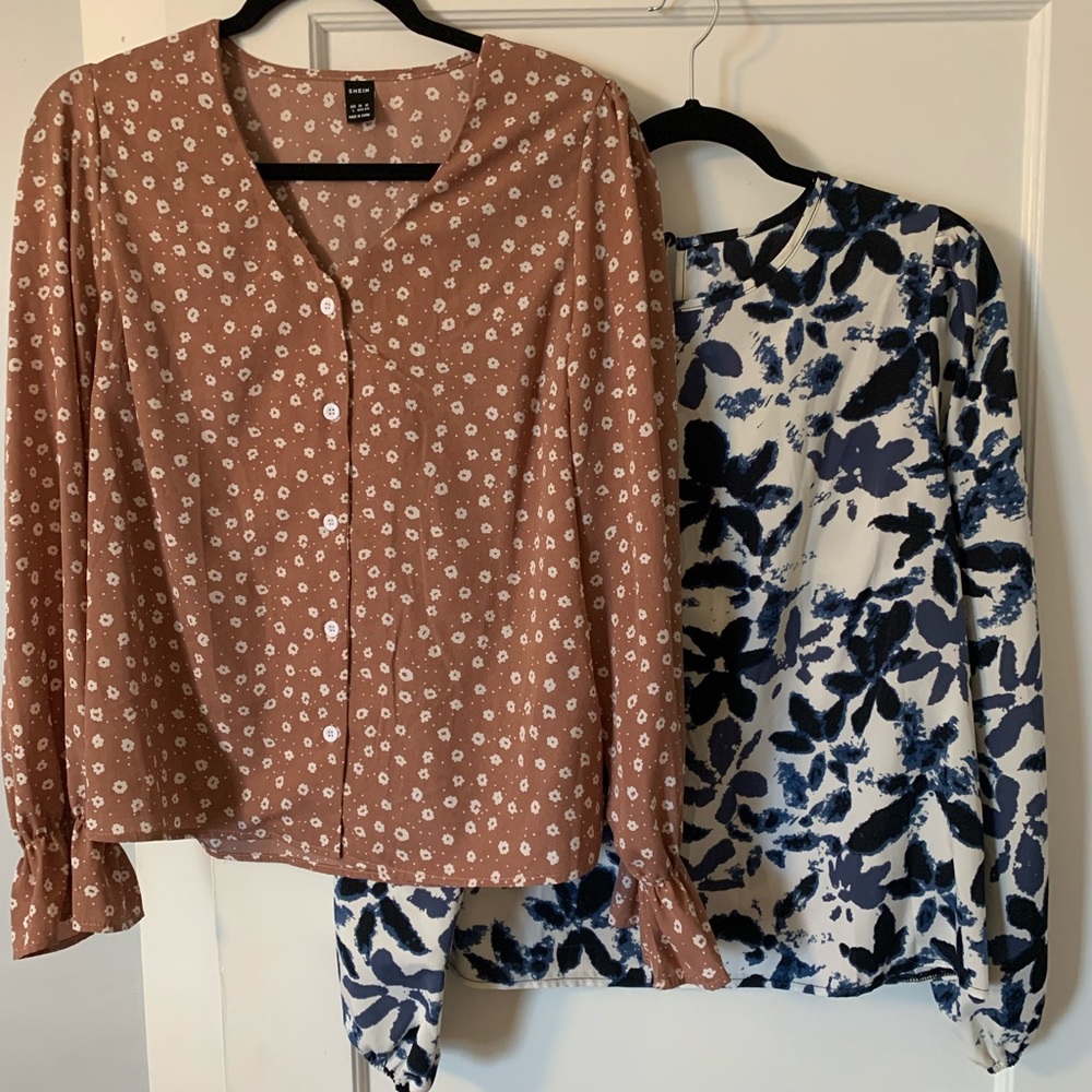 2 Shein Long Sleeve Tops